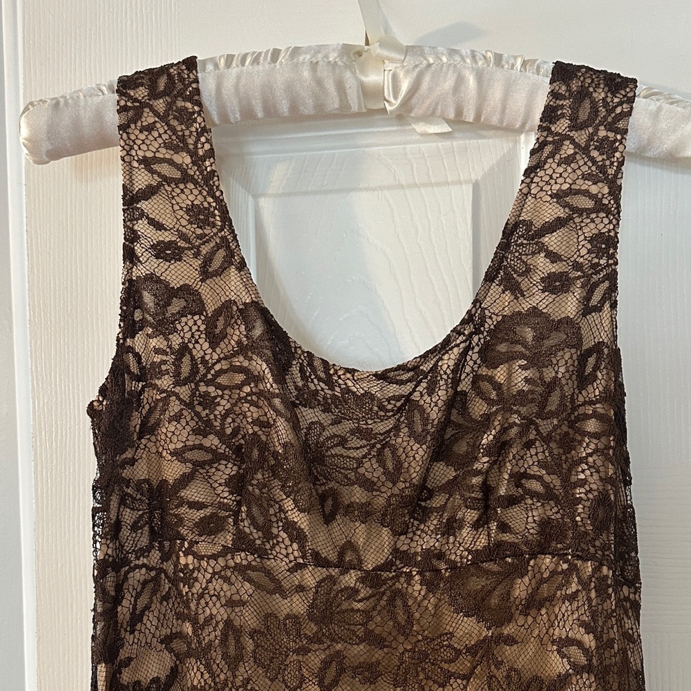 DKNY Vintage lace & silk dress